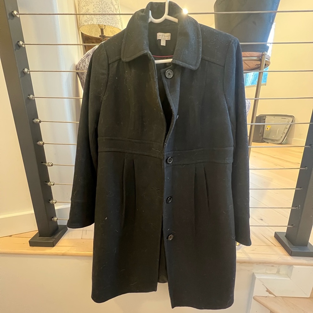 Maternity black winter coat